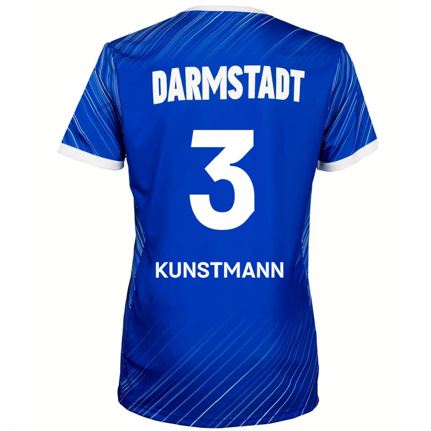 Kids Football Kelvin Kunstmann #3 Blue White Home Jersey 2024/25 T-Shirt Australia