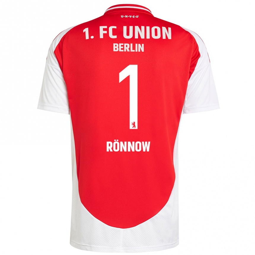 Kids Football Frederik Rönnow #1 Red White Home Jersey 2024/25 T-Shirt Australia