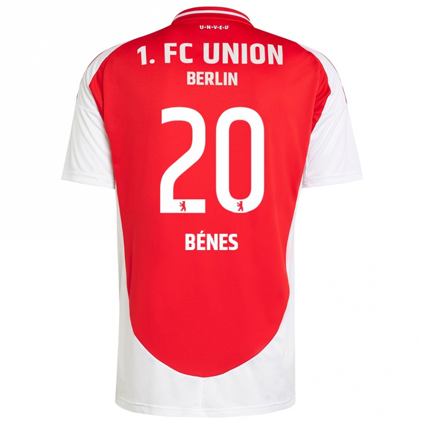 Kids Football László Bénes #20 Red White Home Jersey 2024/25 T-Shirt Australia