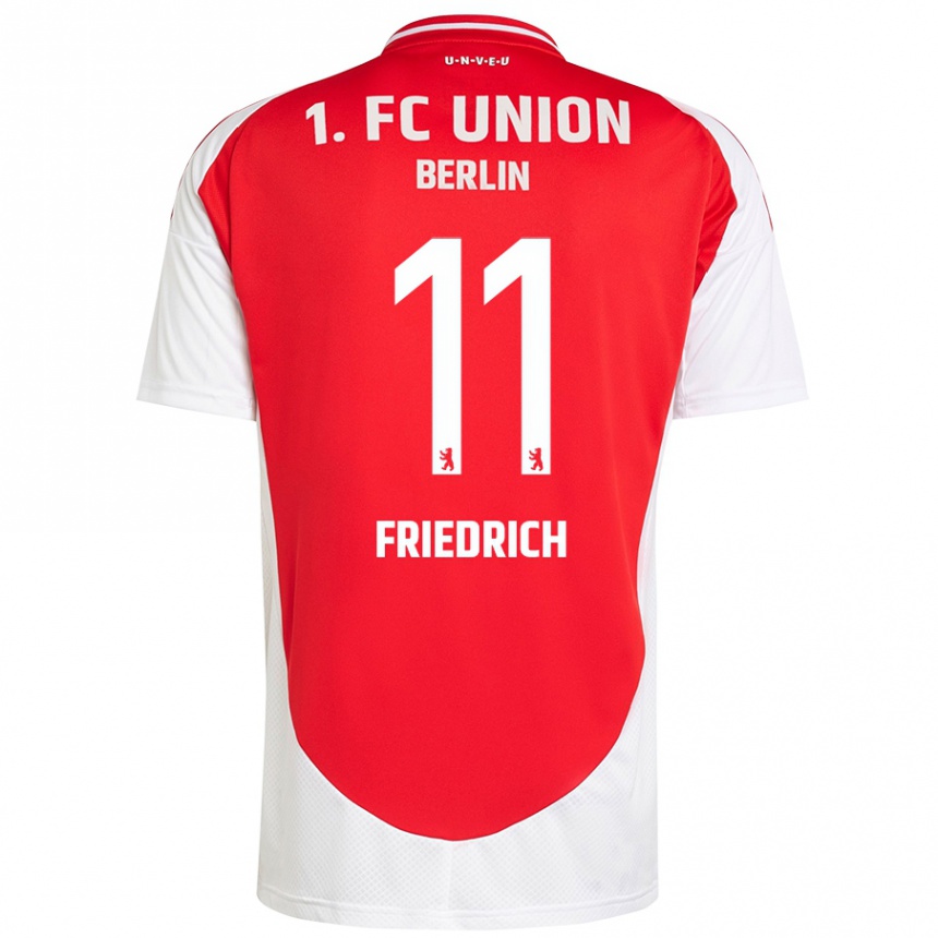 Kids Football Julien Friedrich #11 Red White Home Jersey 2024/25 T-Shirt Australia