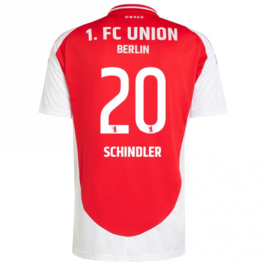 Kids Football Elisa Schindler #20 Red White Home Jersey 2024/25 T-Shirt Australia