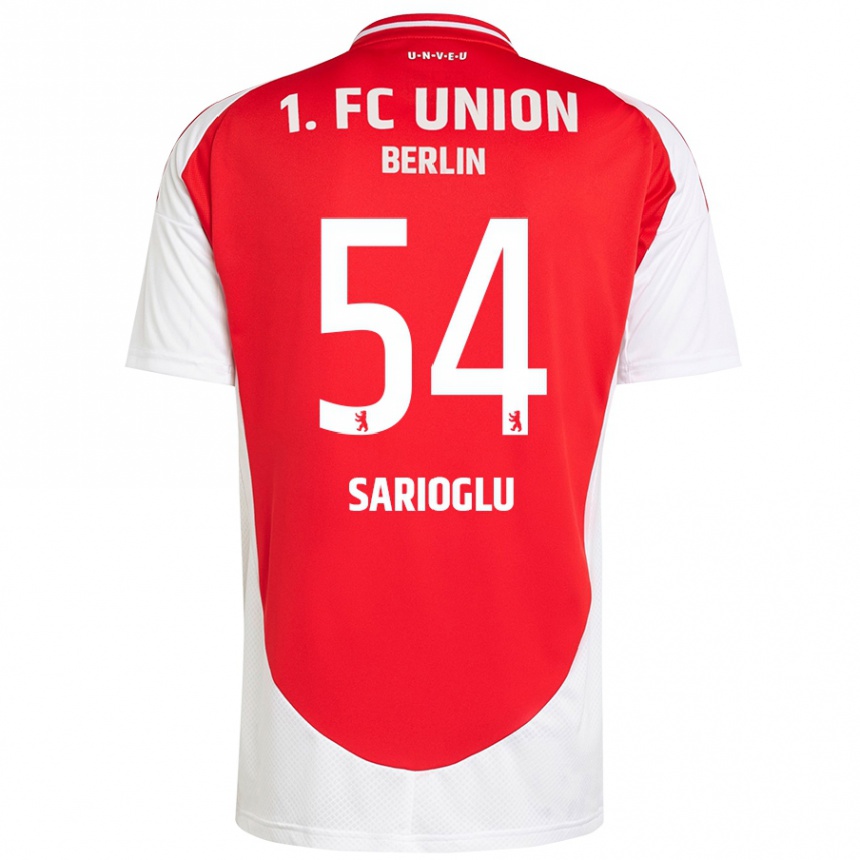 Kids Football Defne Sarıoğlu #54 Red White Home Jersey 2024/25 T-Shirt Australia