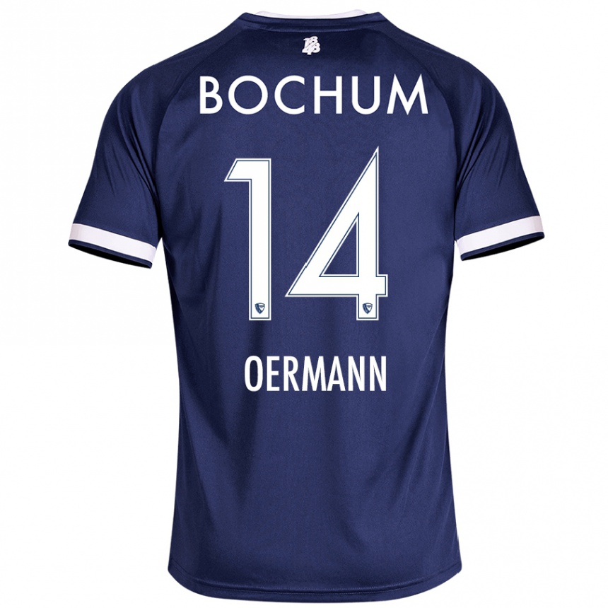 Kids Football Tim Oermann #14 Dark Blue Home Jersey 2024/25 T-Shirt Australia