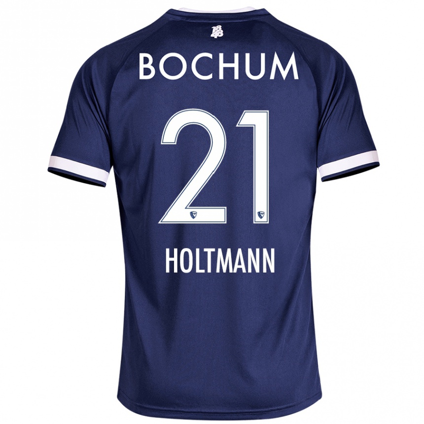 Kids Football Gerrit Holtmann #21 Dark Blue Home Jersey 2024/25 T-Shirt Australia