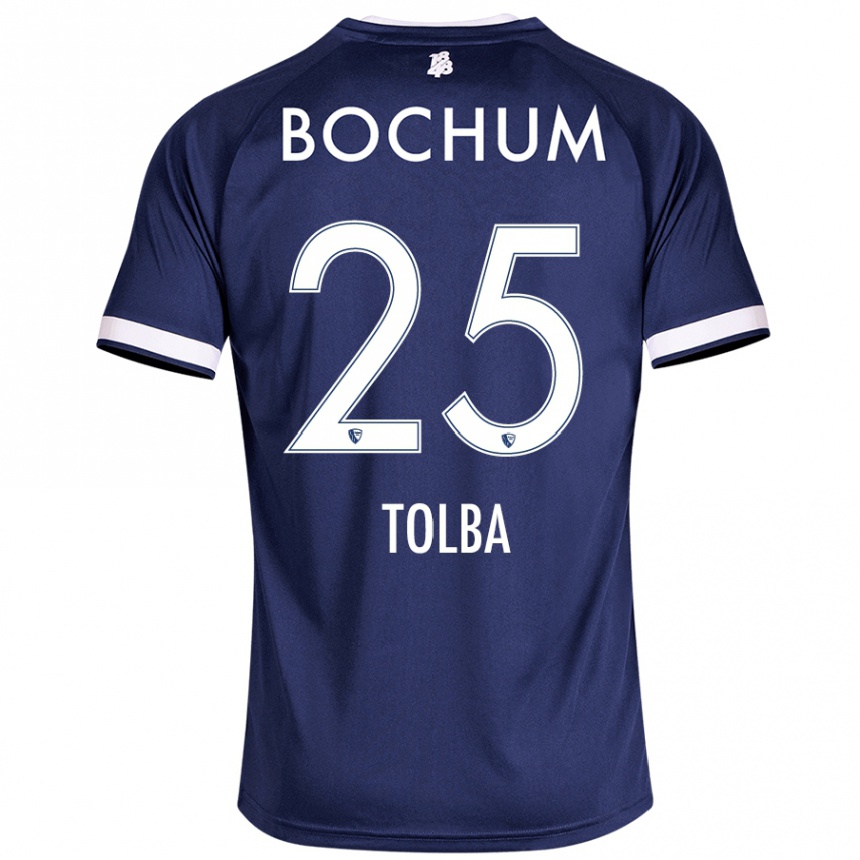 Kids Football Mohammed Tolba #25 Dark Blue Home Jersey 2024/25 T-Shirt Australia