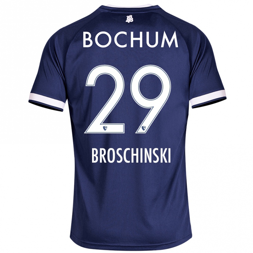 Kids Football Moritz Broschinski #29 Dark Blue Home Jersey 2024/25 T-Shirt Australia