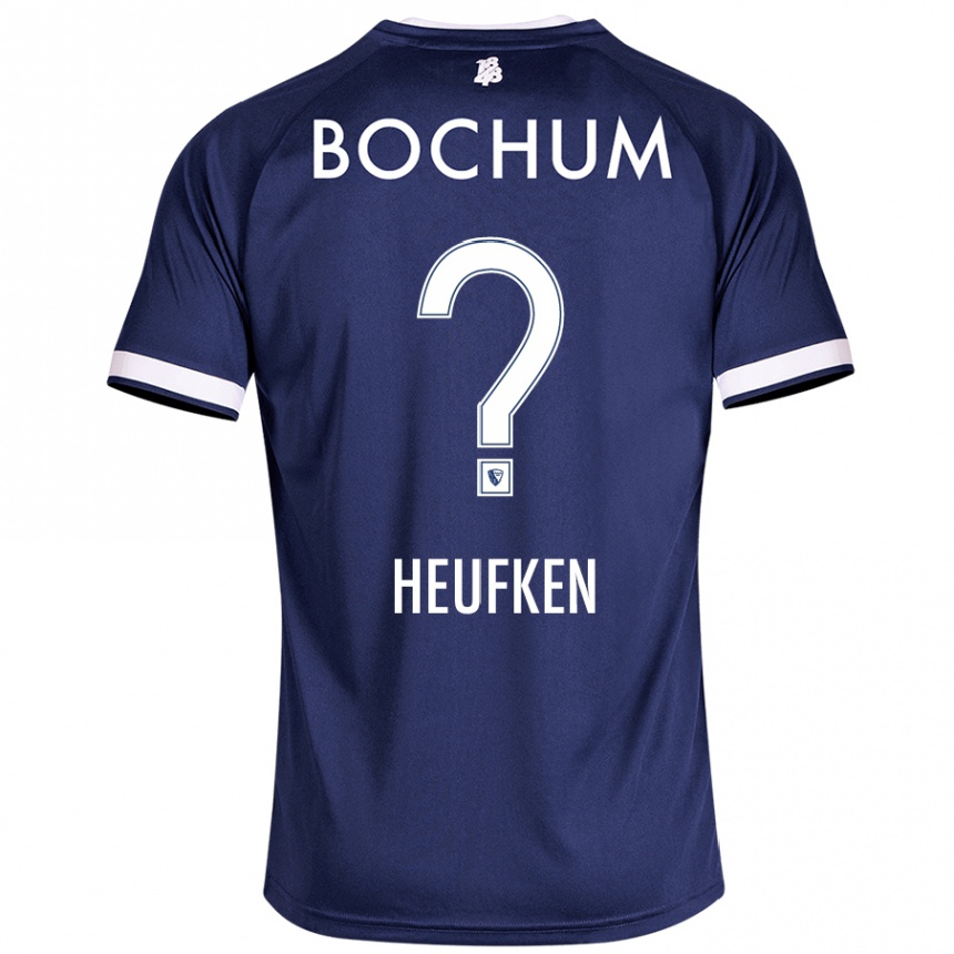 Kids Football Jeremias Heufken #0 Dark Blue Home Jersey 2024/25 T-Shirt Australia