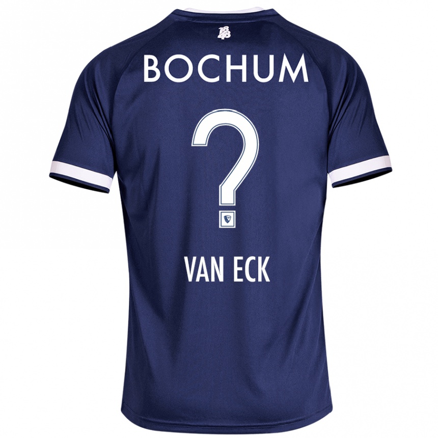 Kids Football Ole Van Eck #0 Dark Blue Home Jersey 2024/25 T-Shirt Australia