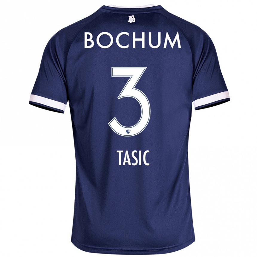 Kids Football Stevan Tasic #3 Dark Blue Home Jersey 2024/25 T-Shirt Australia