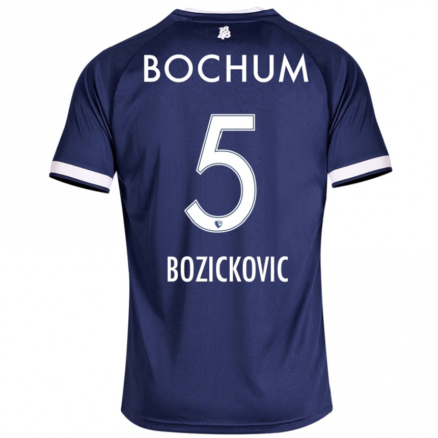 Kids Football Niko Bozickovic #5 Dark Blue Home Jersey 2024/25 T-Shirt Australia