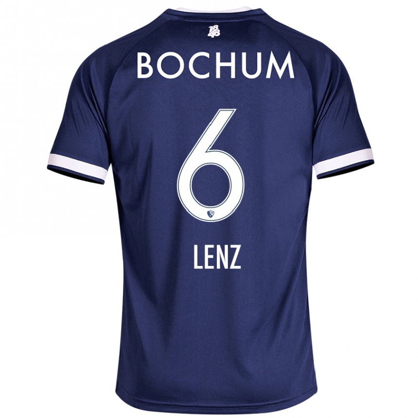 Kids Football Cajetan Lenz #6 Dark Blue Home Jersey 2024/25 T-Shirt Australia