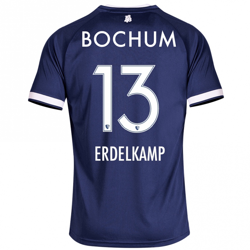 Kids Football Luca Erdelkamp #13 Dark Blue Home Jersey 2024/25 T-Shirt Australia