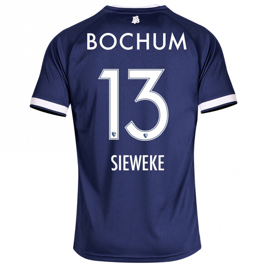 Kids Football Henri Sieweke #13 Dark Blue Home Jersey 2024/25 T-Shirt Australia