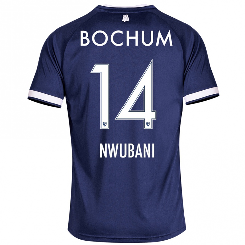 Kids Football Keleb Nwubani #14 Dark Blue Home Jersey 2024/25 T-Shirt Australia