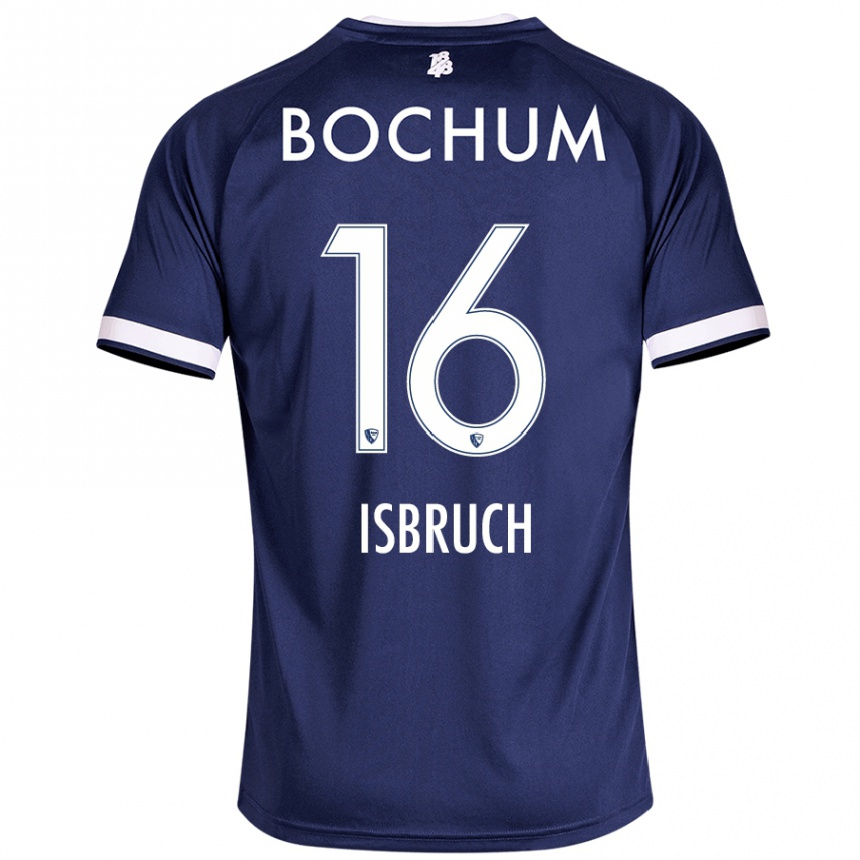 Kids Football L. Isbruch #16 Dark Blue Home Jersey 2024/25 T-Shirt Australia