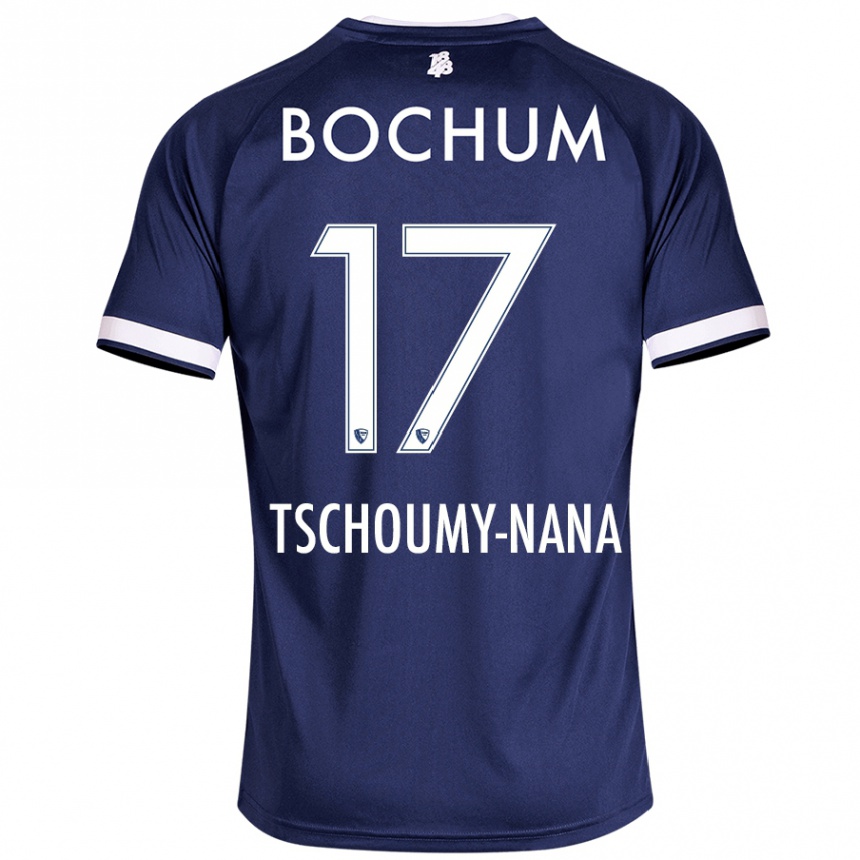 Kids Football Daryl Tschoumy-Nana #17 Dark Blue Home Jersey 2024/25 T-Shirt Australia