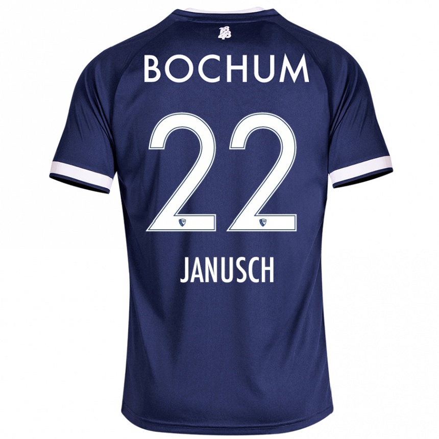 Kids Football Thees Janusch #22 Dark Blue Home Jersey 2024/25 T-Shirt Australia