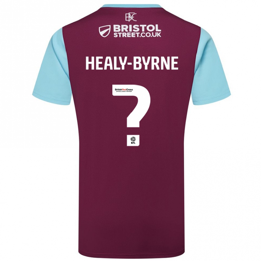 Kids Football Alex Healy-Byrne #0 Burgundy Sky Blue Home Jersey 2024/25 T-Shirt Australia