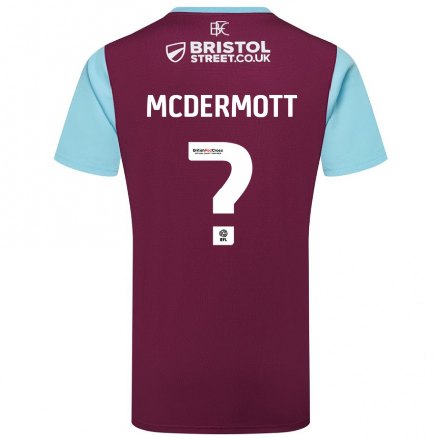 Kids Football Tommy Mcdermott #0 Burgundy Sky Blue Home Jersey 2024/25 T-Shirt Australia