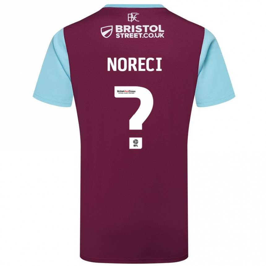 Kids Football Jamie Noreci #0 Burgundy Sky Blue Home Jersey 2024/25 T-Shirt Australia