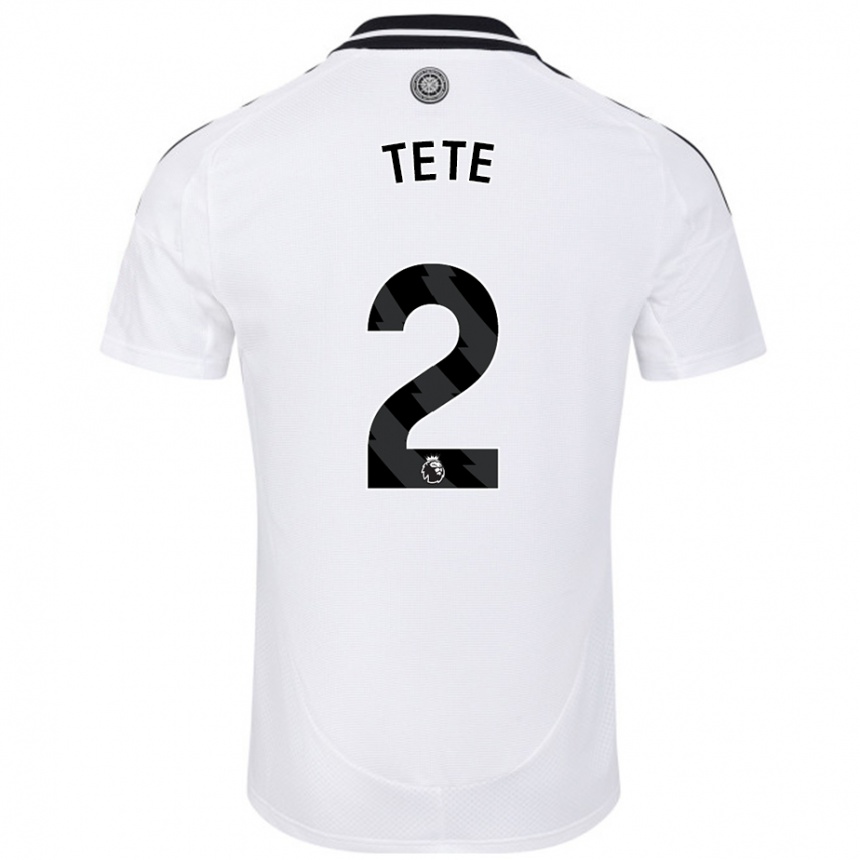 Kids Football Kenny Tete #2 White Home Jersey 2024/25 T-Shirt Australia