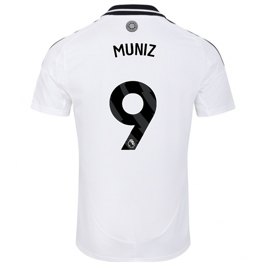 Kids Football Rodrigo Muniz #9 White Home Jersey 2024/25 T-Shirt Australia