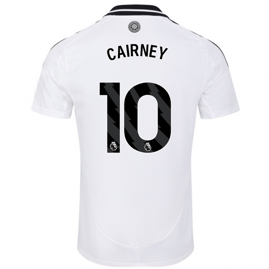 Kids Football Tom Cairney #10 White Home Jersey 2024/25 T-Shirt Australia