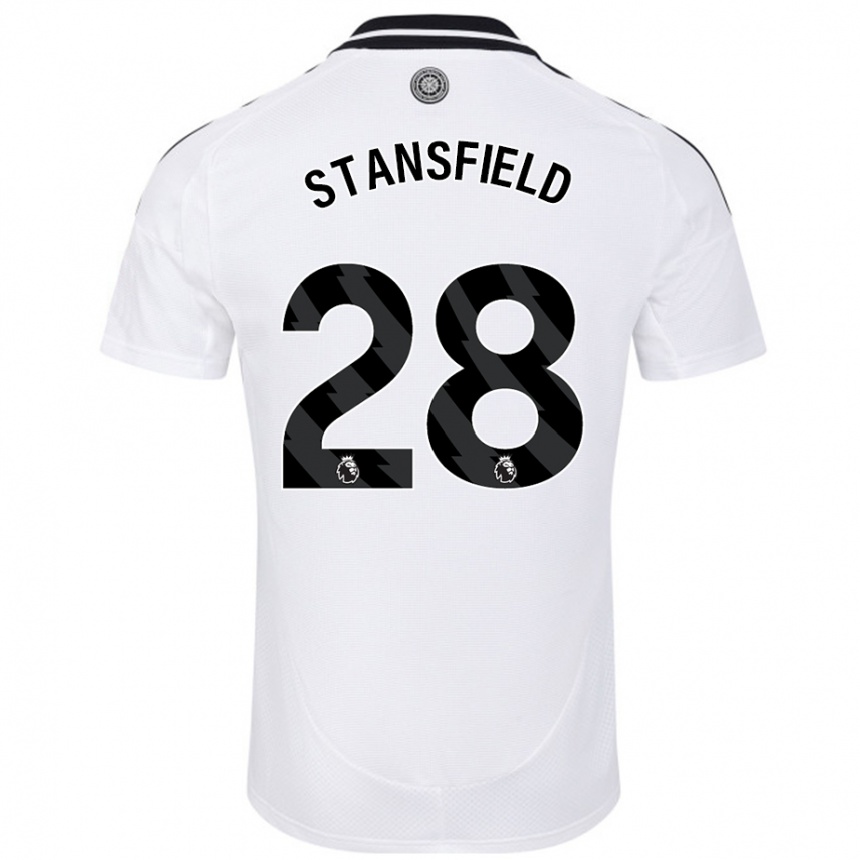 Kids Football Jay Stansfield #28 White Home Jersey 2024/25 T-Shirt Australia