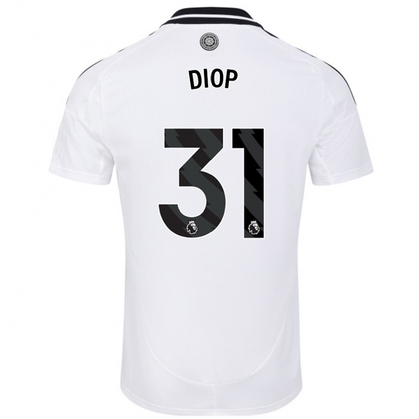 Kids Football Issa Diop #31 White Home Jersey 2024/25 T-Shirt Australia