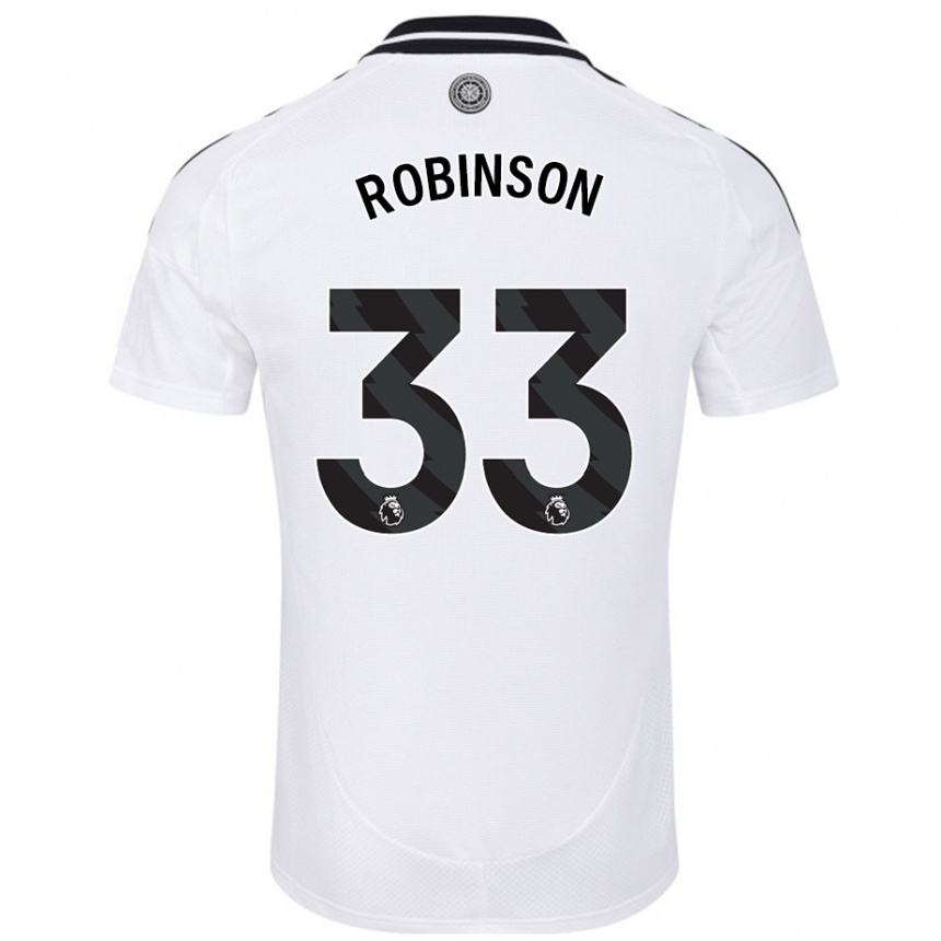 Kids Football Antonee Robinson #33 White Home Jersey 2024/25 T-Shirt Australia