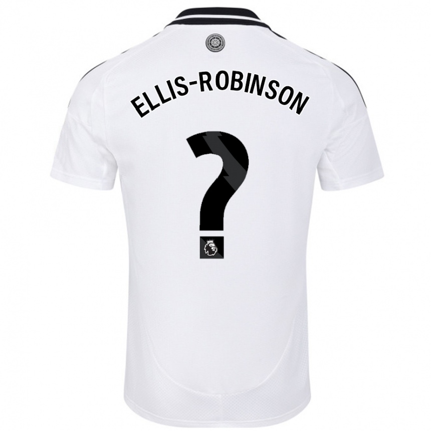 Kids Football Eddie Ellis-Robinson #0 White Home Jersey 2024/25 T-Shirt Australia