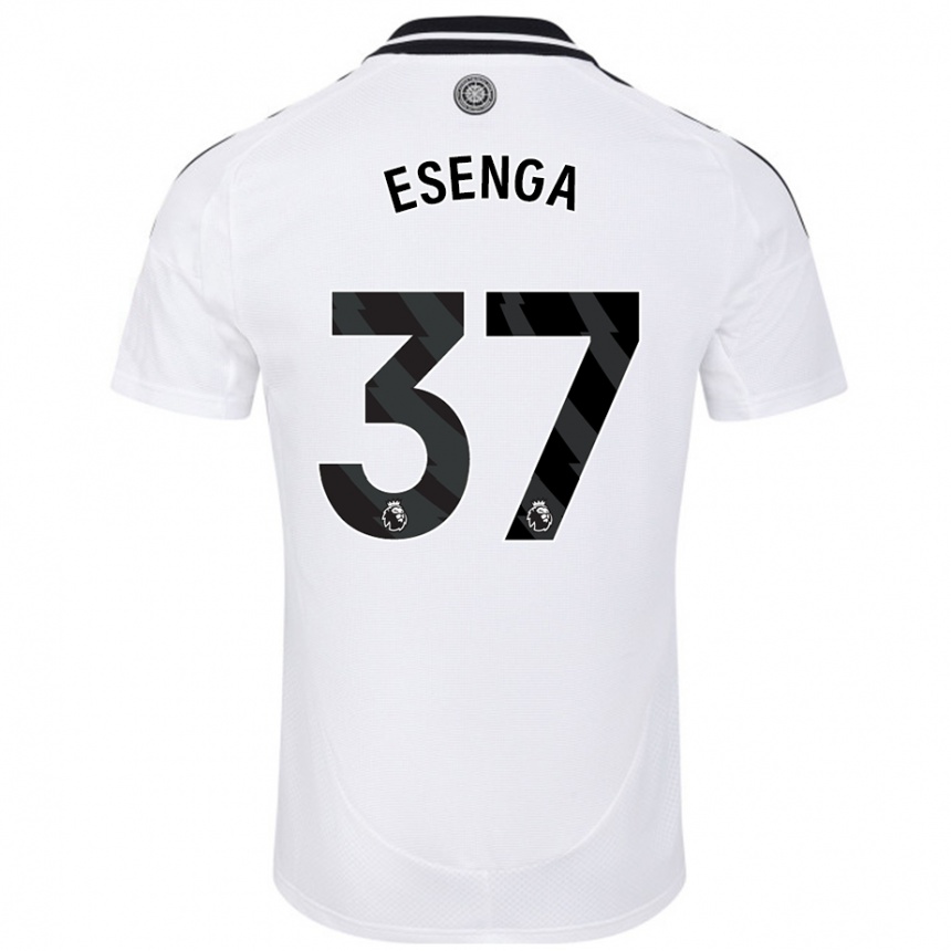 Kids Football Jonathan Esenga #37 White Home Jersey 2024/25 T-Shirt Australia