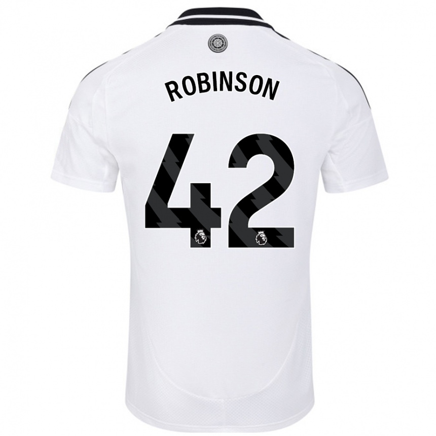 Kids Football Charlie Robinson #42 White Home Jersey 2024/25 T-Shirt Australia