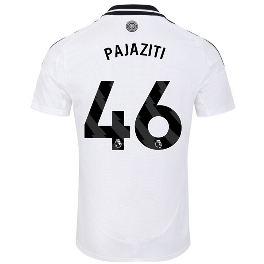 Kids Football Adrion Pajaziti #46 White Home Jersey 2024/25 T-Shirt Australia