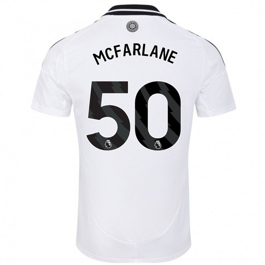 Kids Football Callum Mcfarlane #50 White Home Jersey 2024/25 T-Shirt Australia