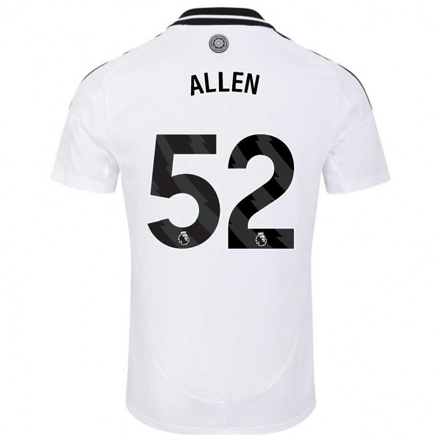 Kids Football Michael Allen #52 White Home Jersey 2024/25 T-Shirt Australia