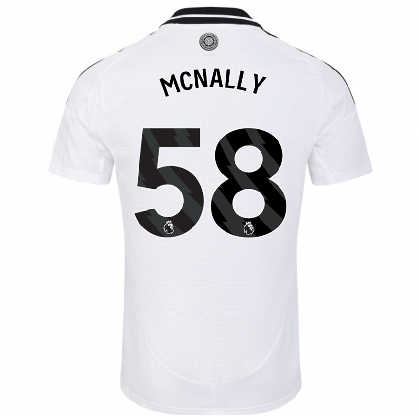 Kids Football Alfie Mcnally #58 White Home Jersey 2024/25 T-Shirt Australia