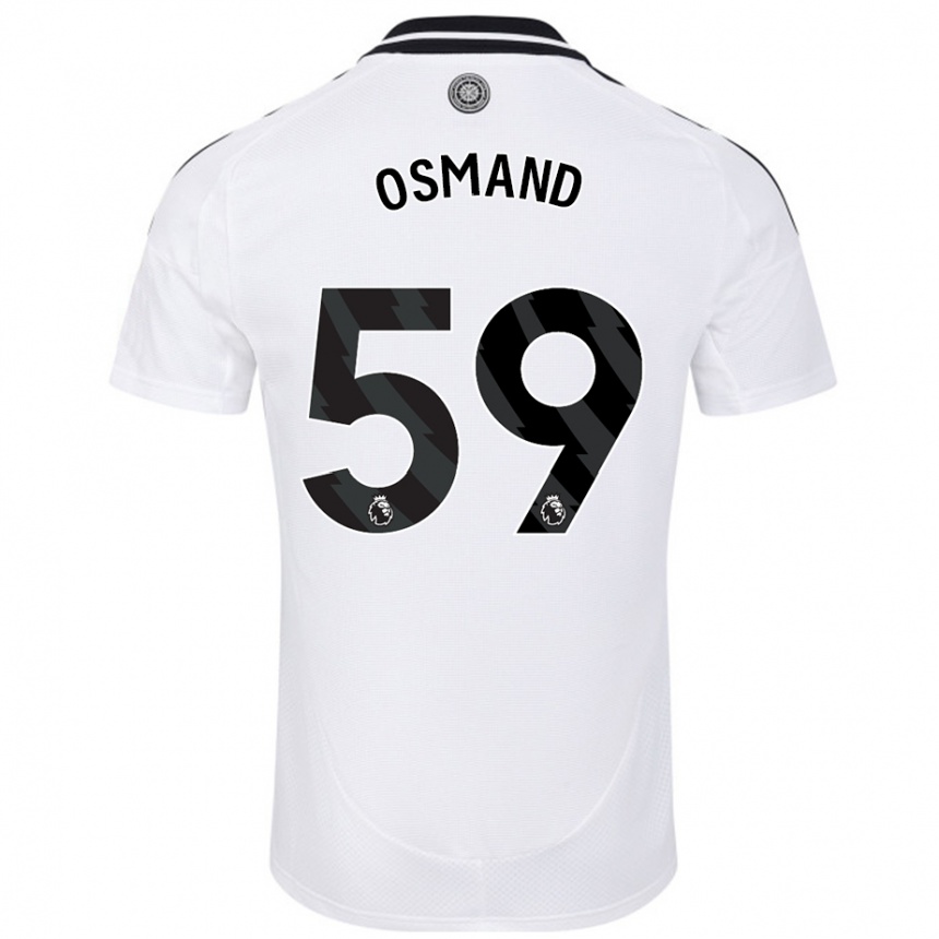 Kids Football Callum Osmand #59 White Home Jersey 2024/25 T-Shirt Australia