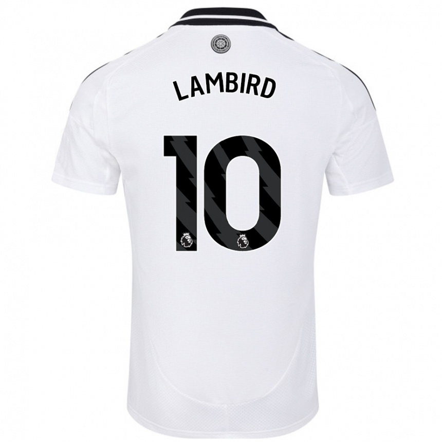 Kids Football Lilly Lambird #10 White Home Jersey 2024/25 T-Shirt Australia