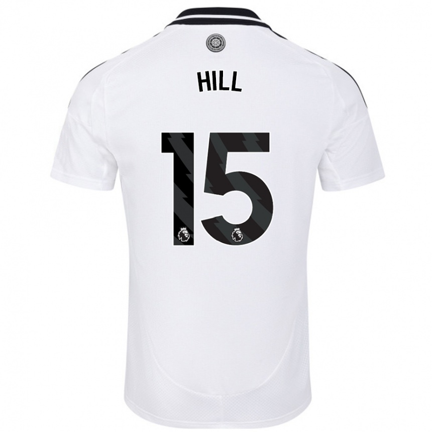 Kids Football Anisha Hill #15 White Home Jersey 2024/25 T-Shirt Australia