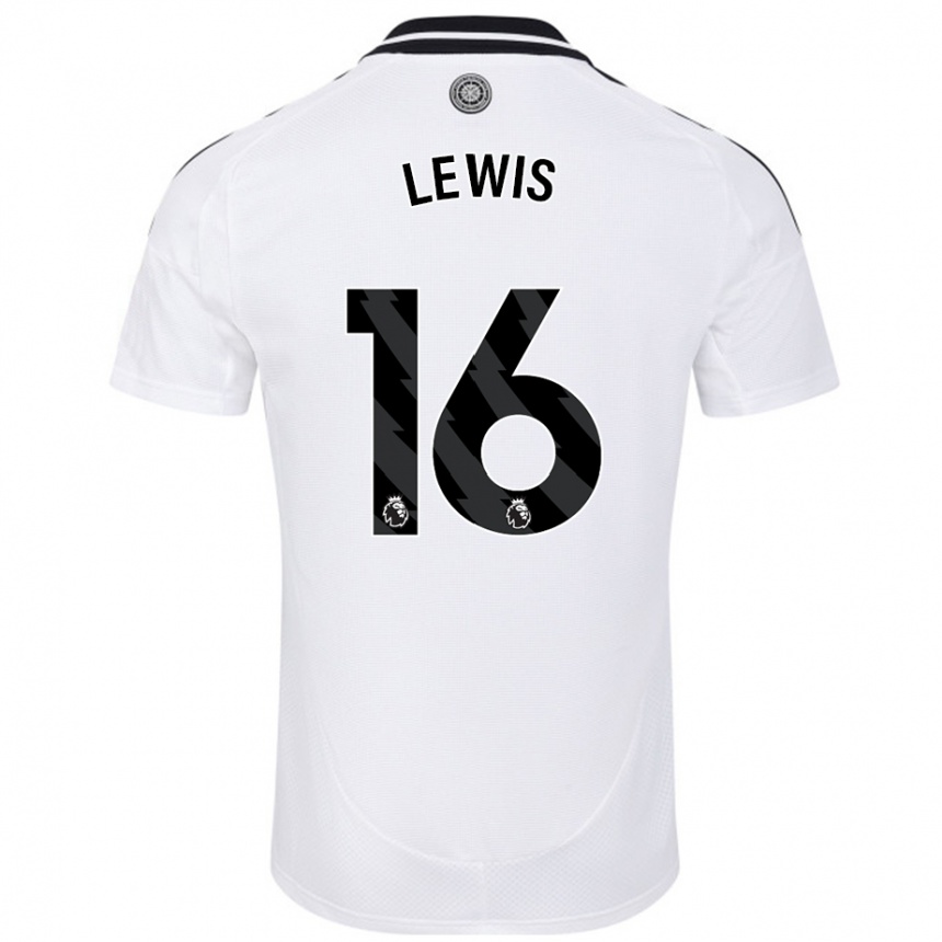 Kids Football Milla Lewis #16 White Home Jersey 2024/25 T-Shirt Australia