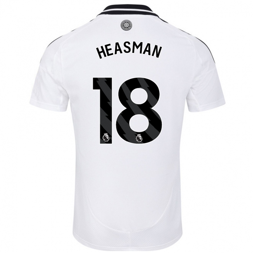 Kids Football Georgia Heasman #18 White Home Jersey 2024/25 T-Shirt Australia