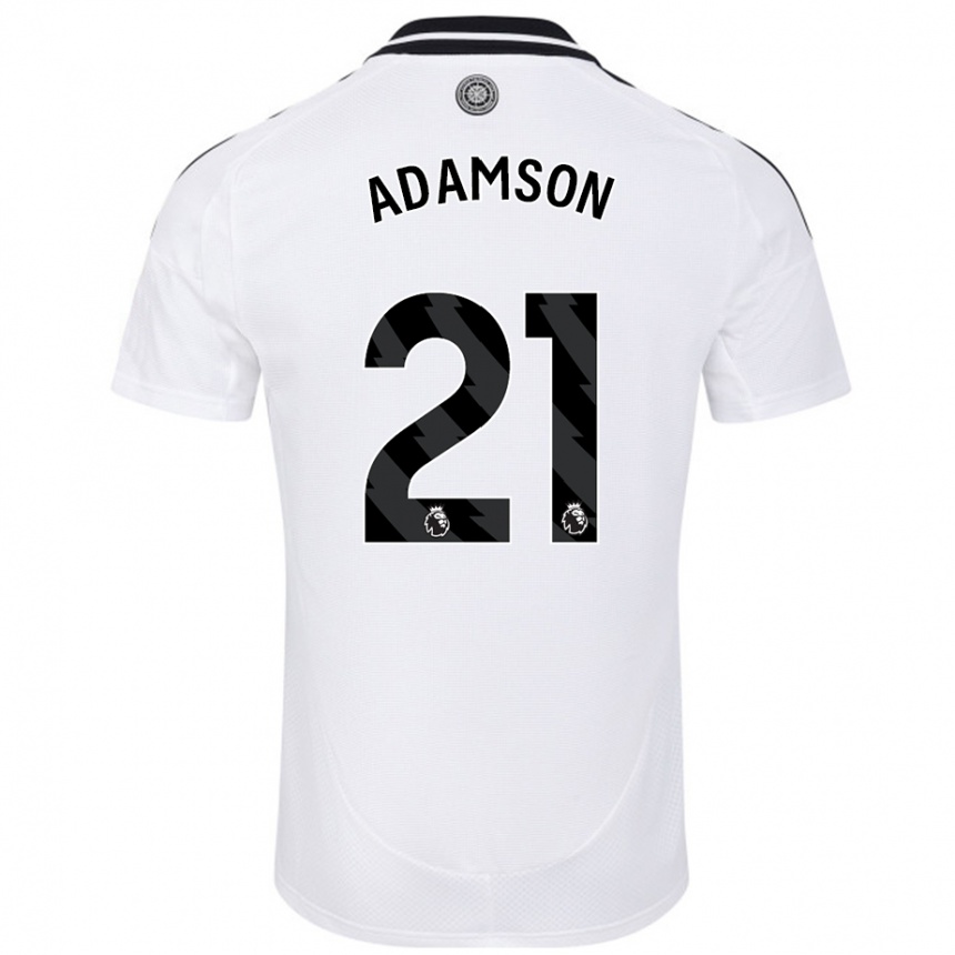 Kids Football Sasha Adamson #21 White Home Jersey 2024/25 T-Shirt Australia