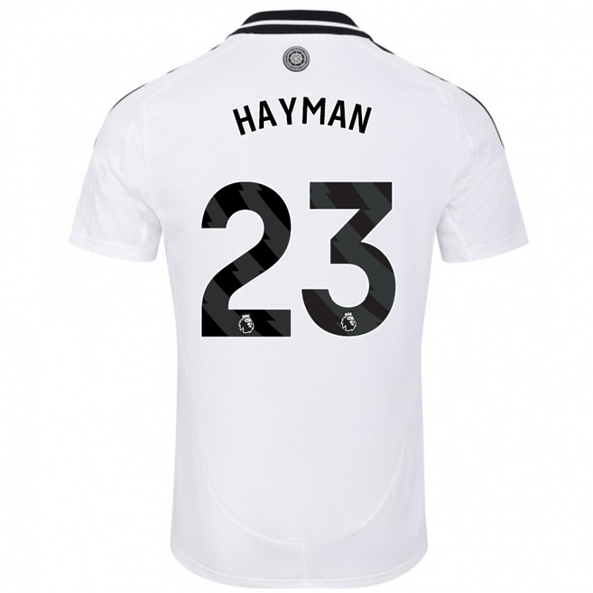 Kids Football Alex Hayman #23 White Home Jersey 2024/25 T-Shirt Australia