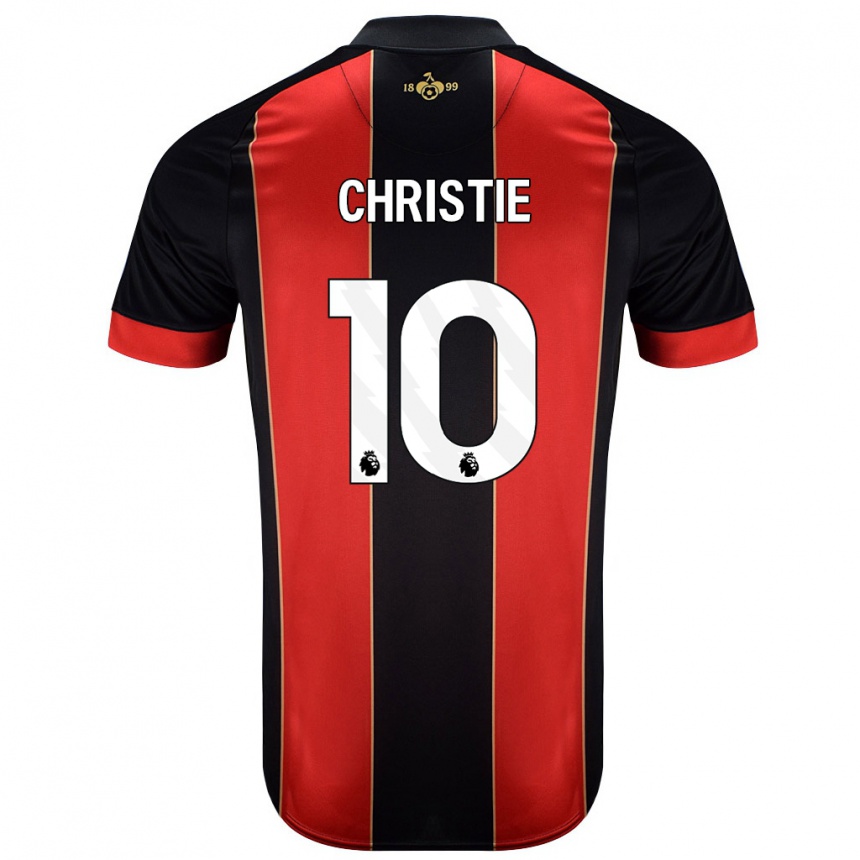 Kids Football Ryan Christie #10 Red Black Home Jersey 2024/25 T-Shirt Australia