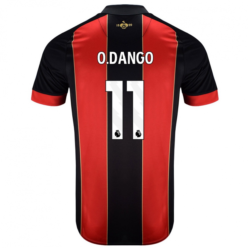 Kids Football Dango Ouattara #11 Red Black Home Jersey 2024/25 T-Shirt Australia