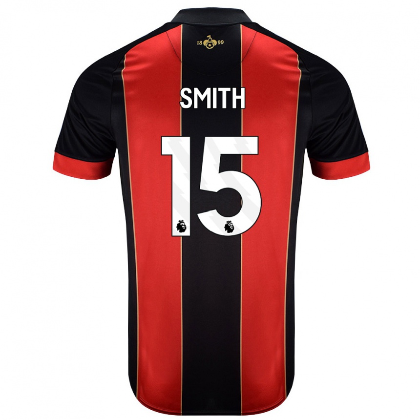 Kids Football Adam Smith #15 Red Black Home Jersey 2024/25 T-Shirt Australia