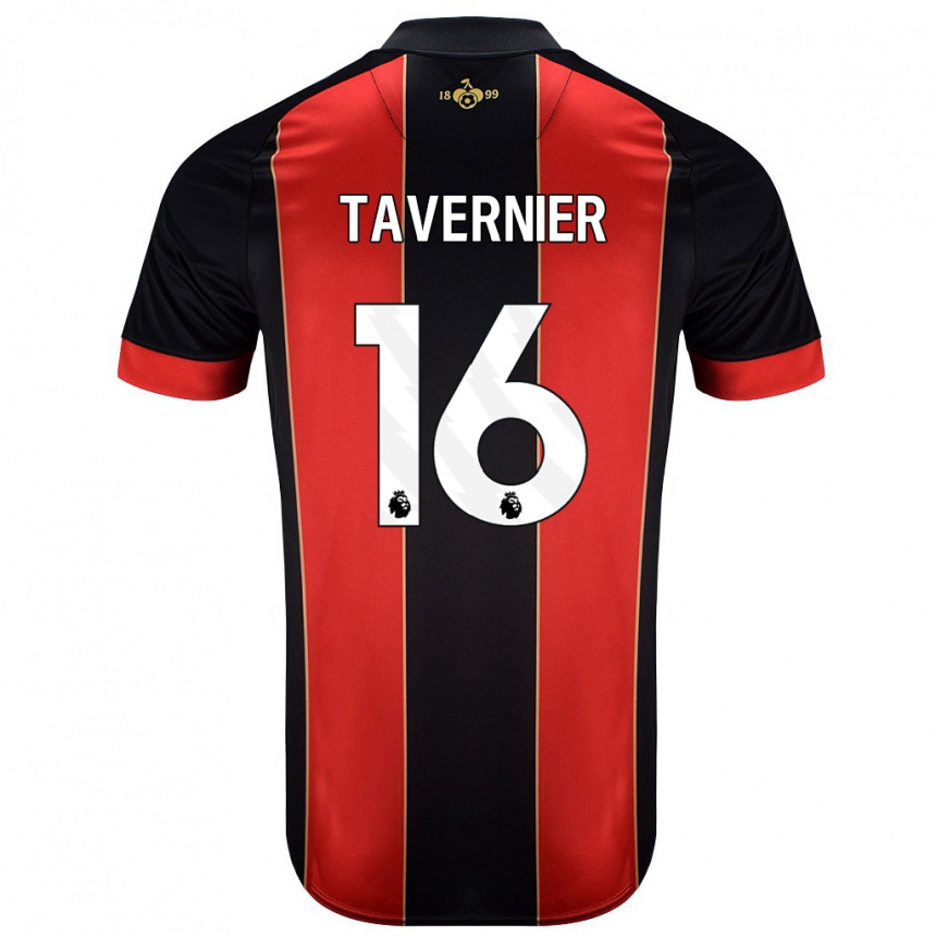 Kids Football Marcus Tavernier #16 Red Black Home Jersey 2024/25 T-Shirt Australia