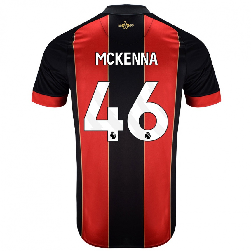 Kids Football Callan Mckenna #46 Red Black Home Jersey 2024/25 T-Shirt Australia