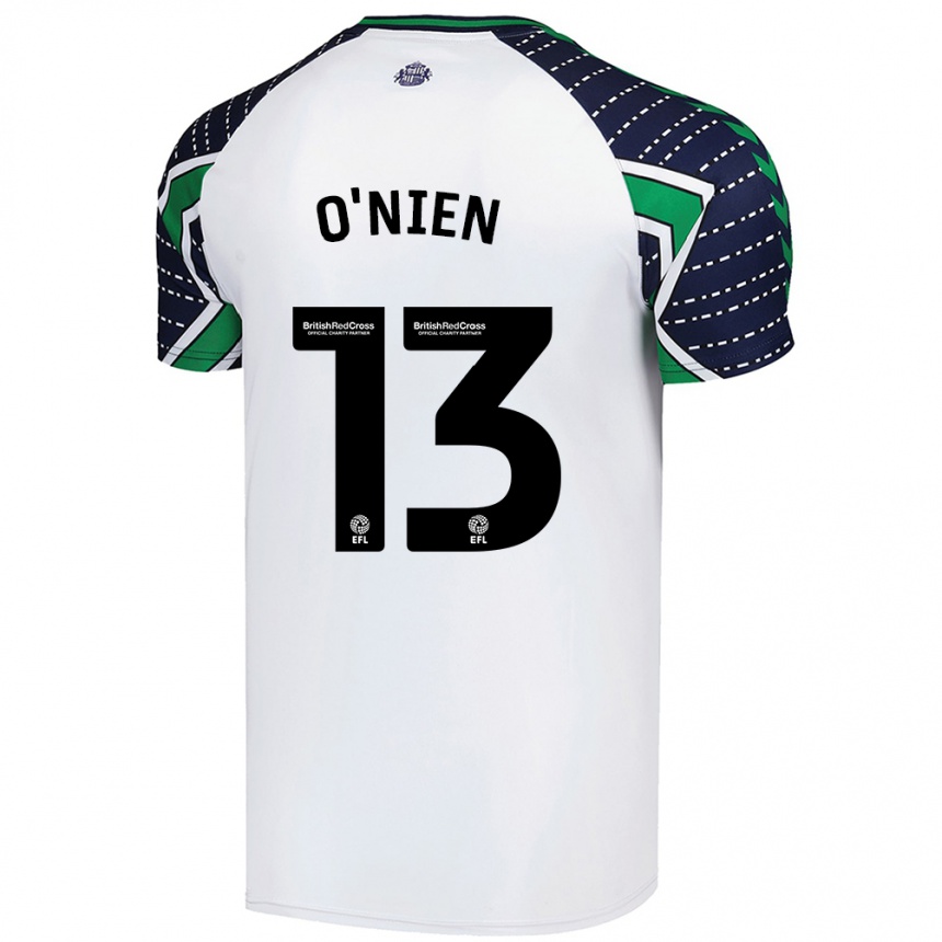 Kids Football Luke O'nien #13 White Away Jersey 2024/25 T-Shirt Australia